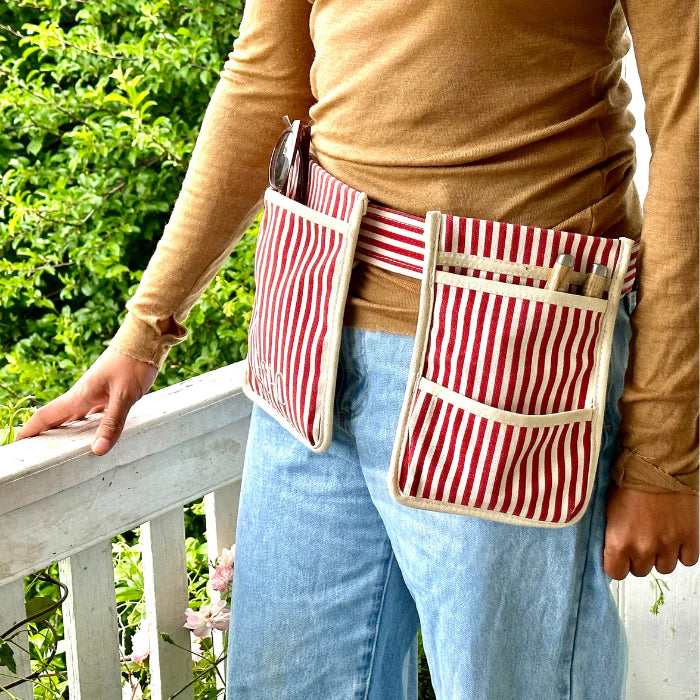 Le Sac Gardening Belt (Red Stripe)