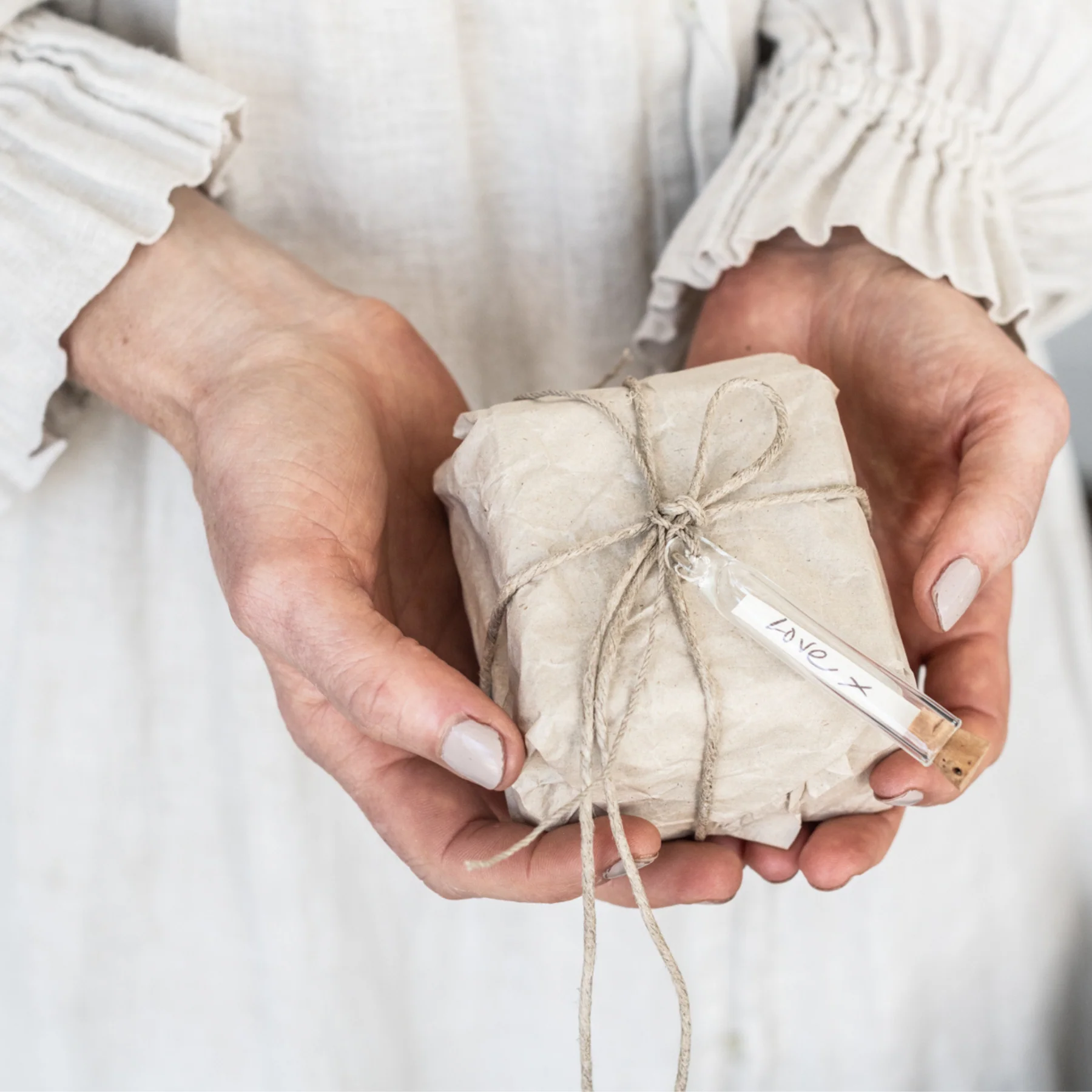 Glass Tubes French Linen