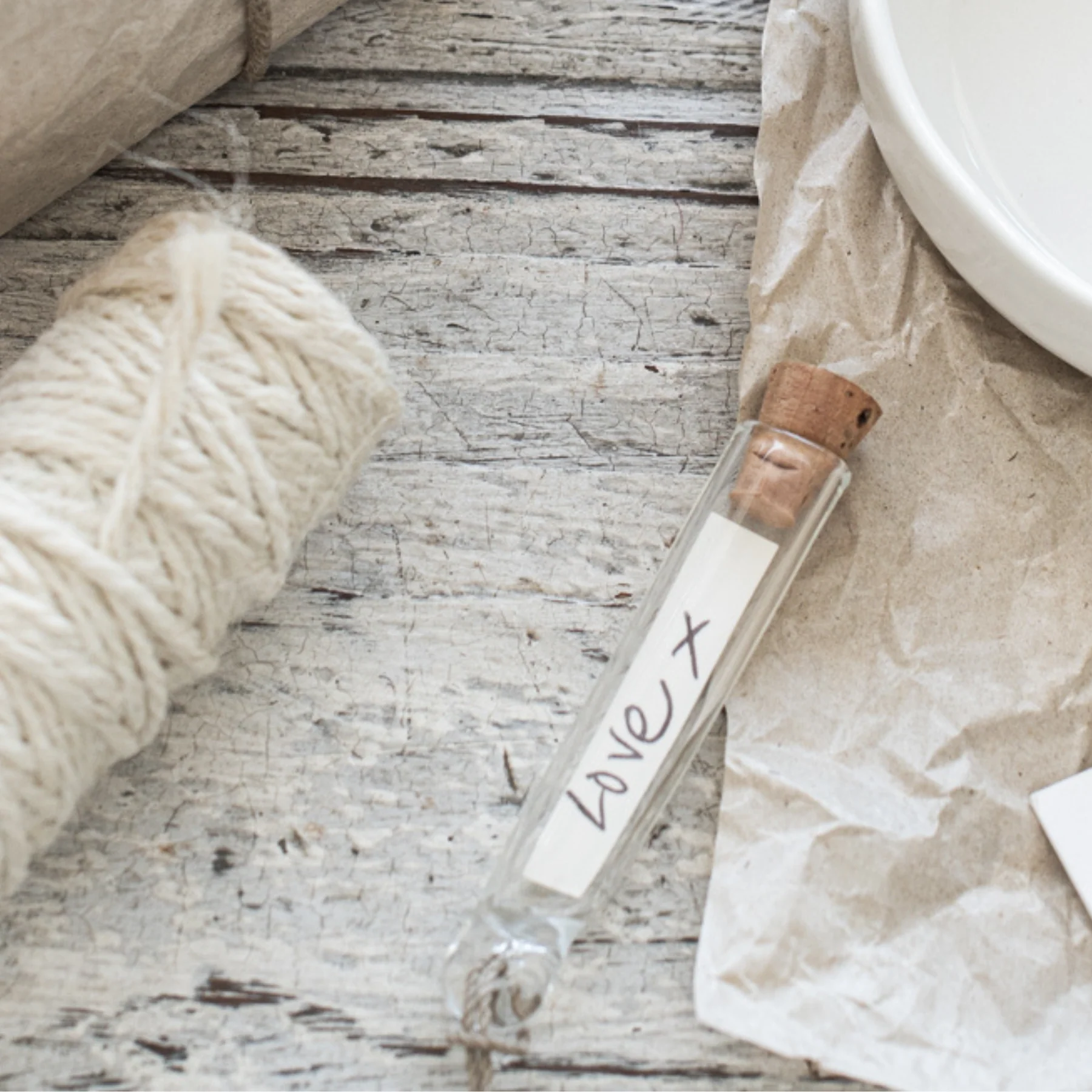 Glass Tubes French Linen