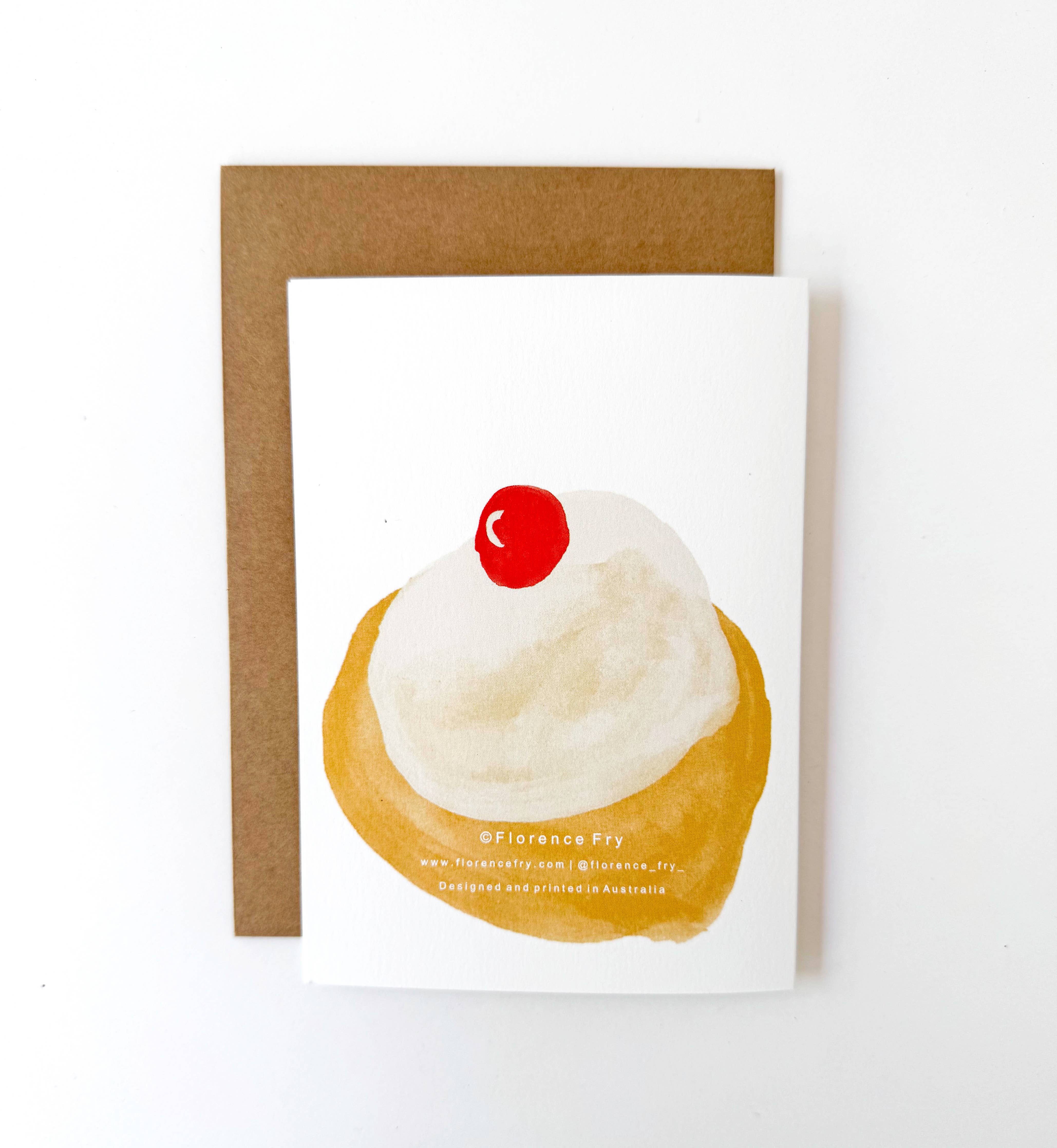 Cream Bun with Cherry