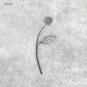 Pom Pom Wire Flower (Grey)