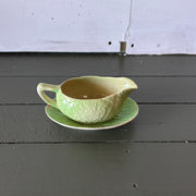 Cabbage Leaf Gravy Boat and Plate