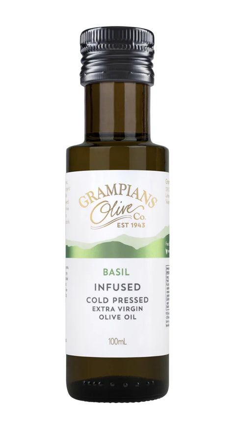 Basil Infused Extra Virgin Olive Oil: 100ml