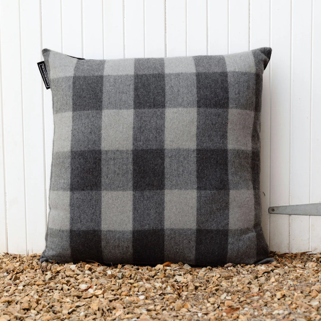Tartan Paddock Pillow: Smoke (Cover Only)