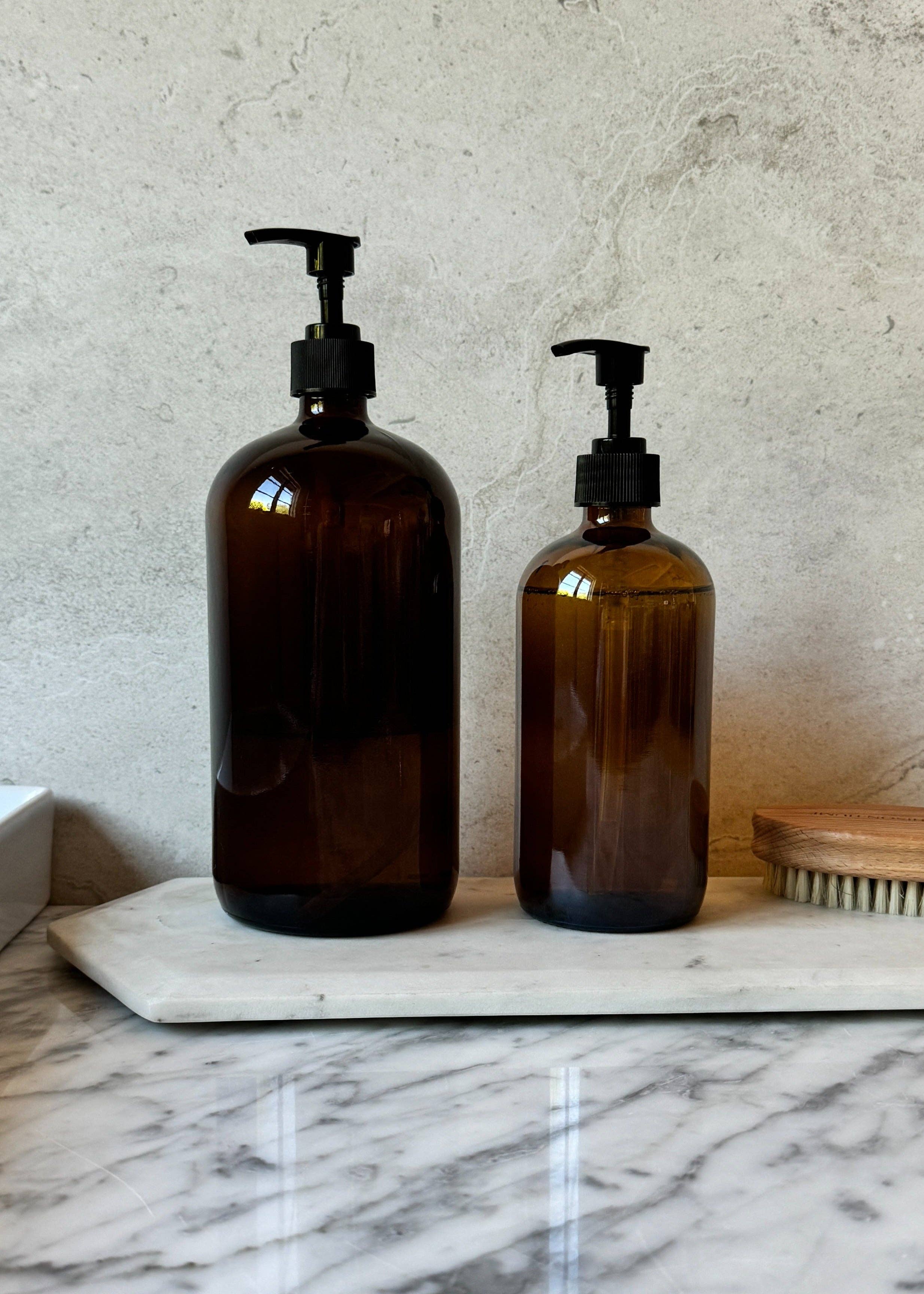 Amber Glass Bottles 500ml: With Trigger