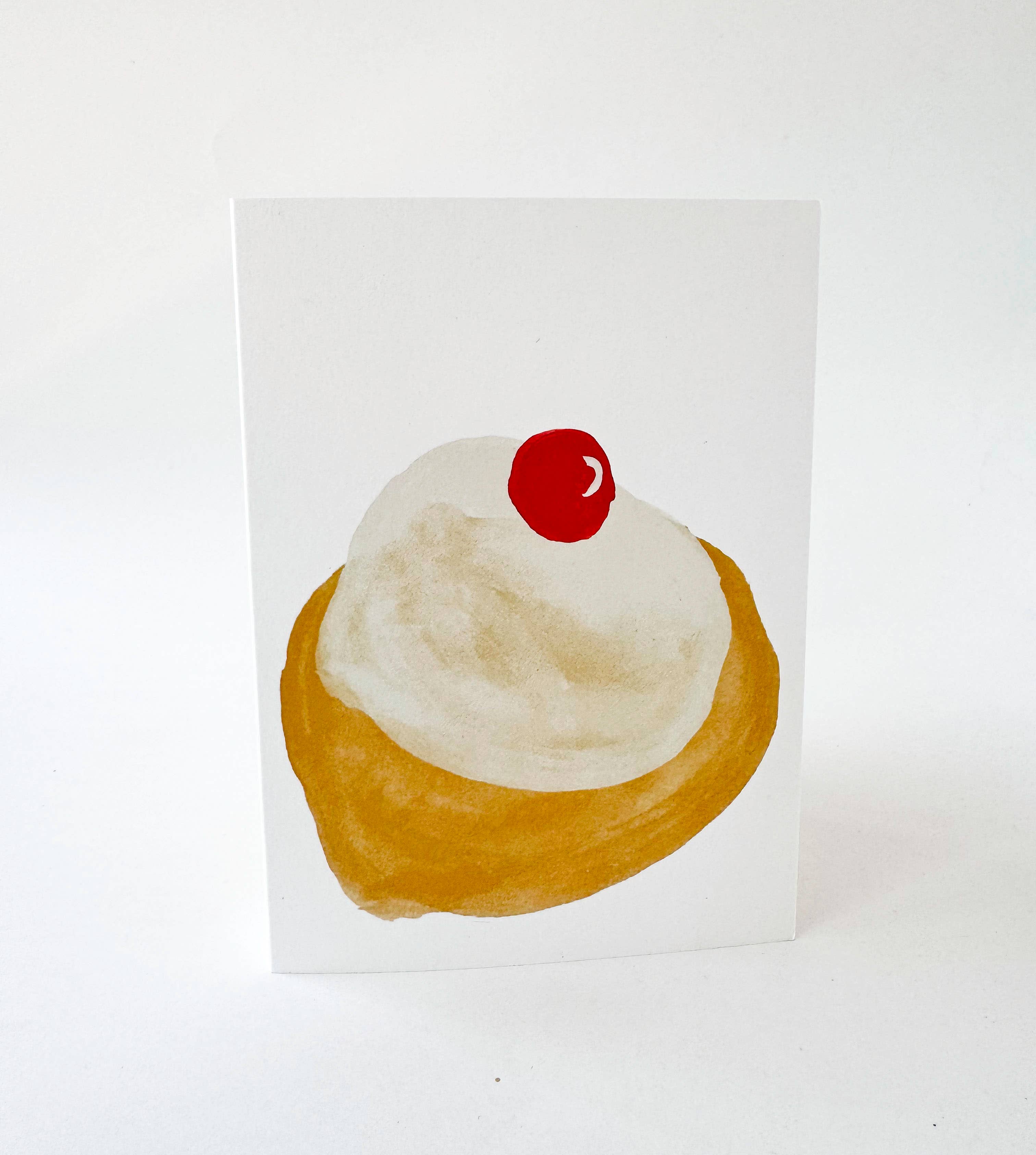 Cream Bun with Cherry