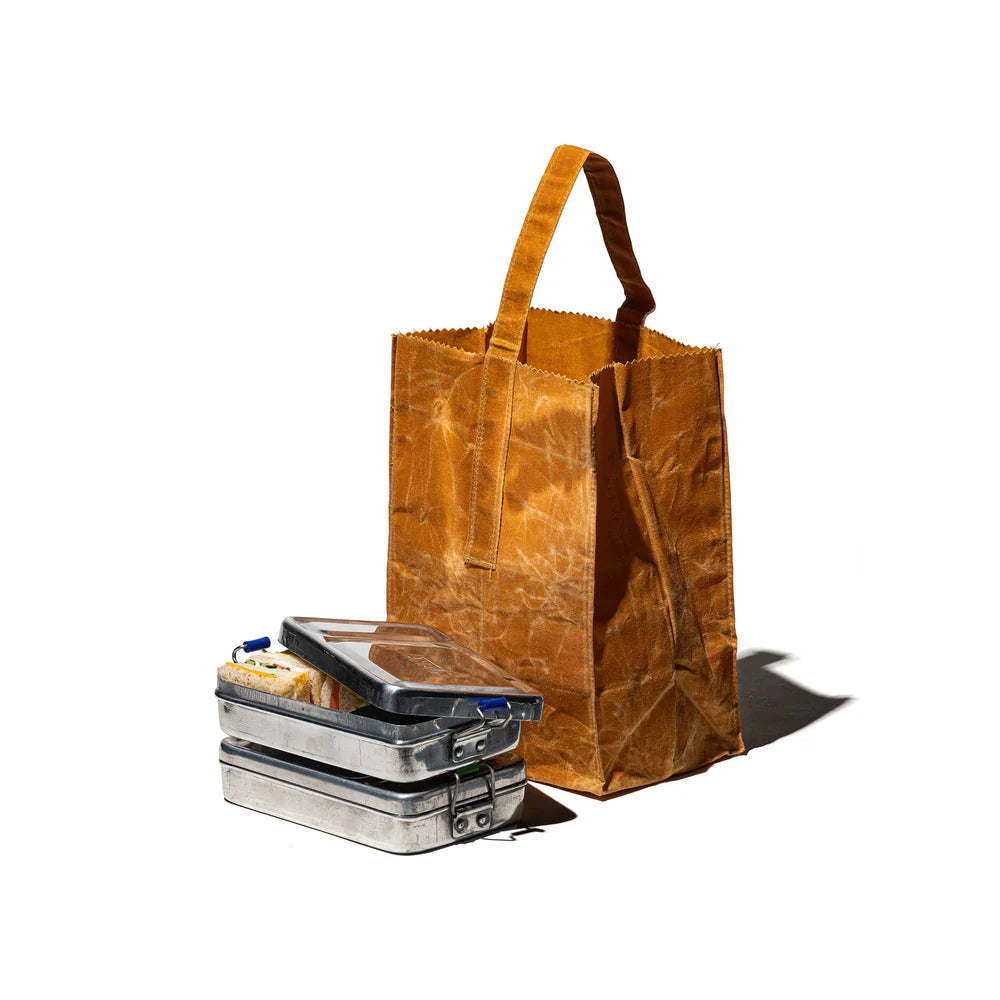 Grocery Bag With Handle / Small - Brown