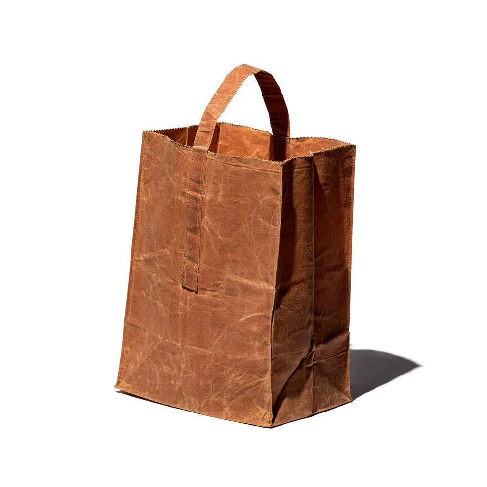 Grocery Bag With Handle / Large - Brown
