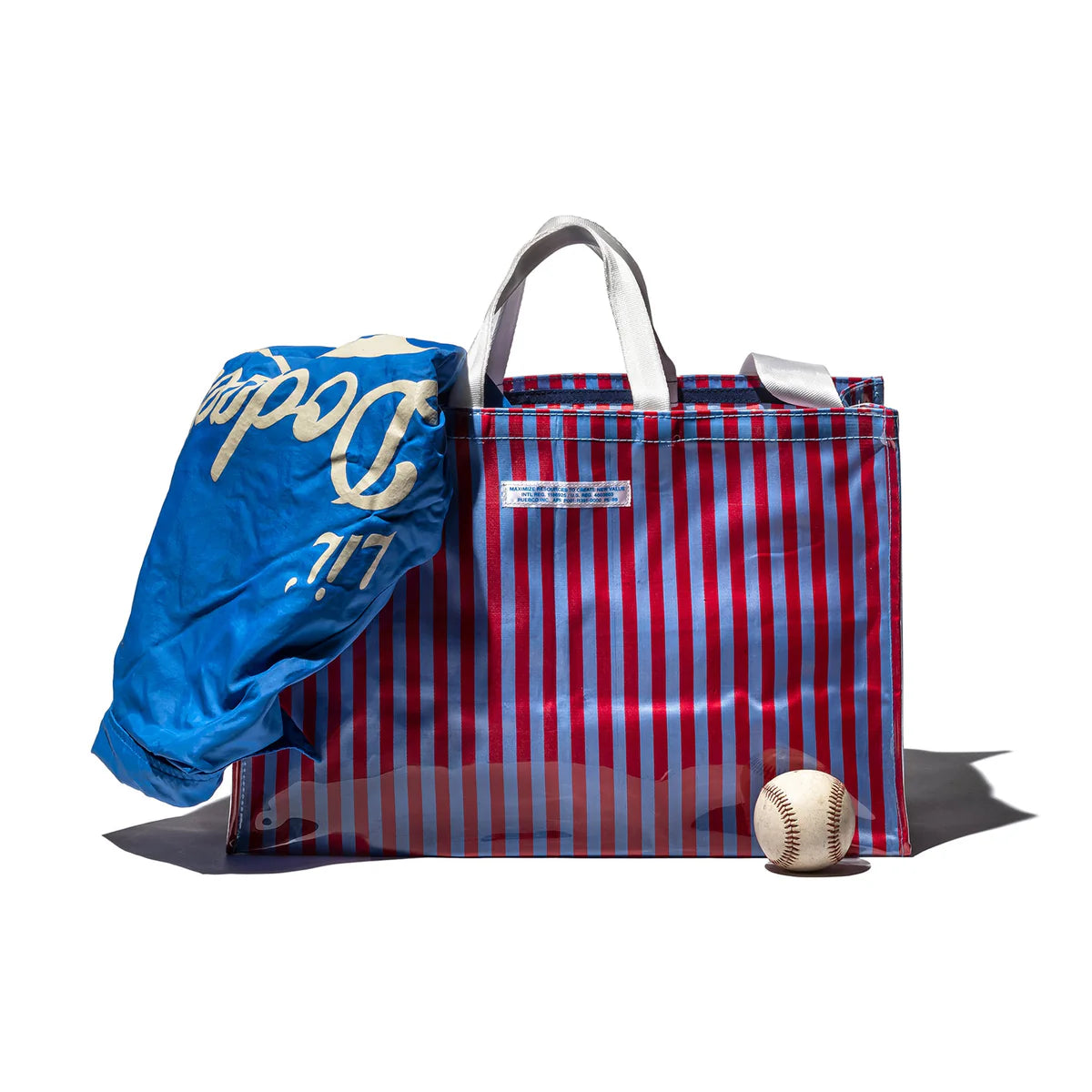 Market Bag (Red x Light Blue)