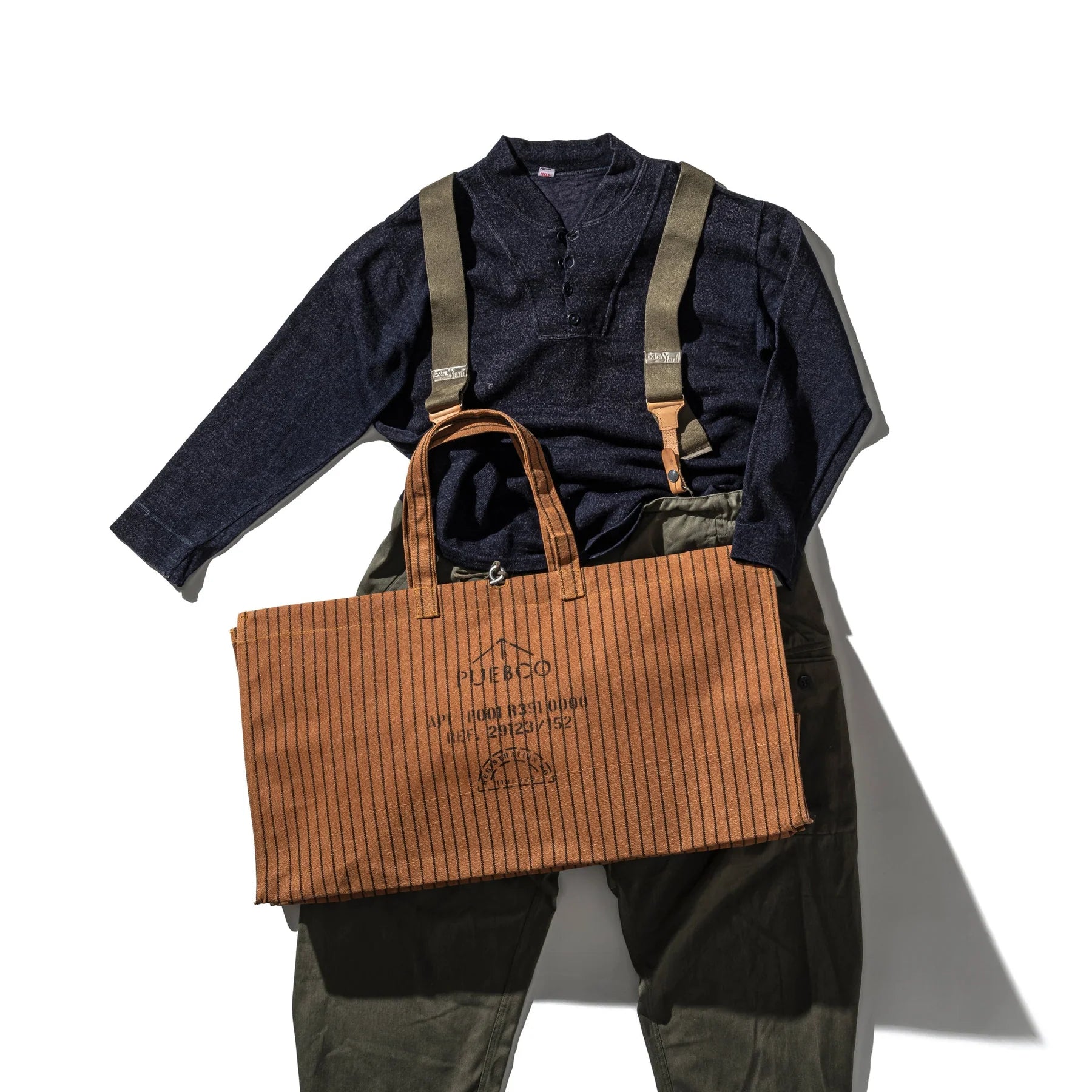Waxed Canvas Large Bag (Brown)