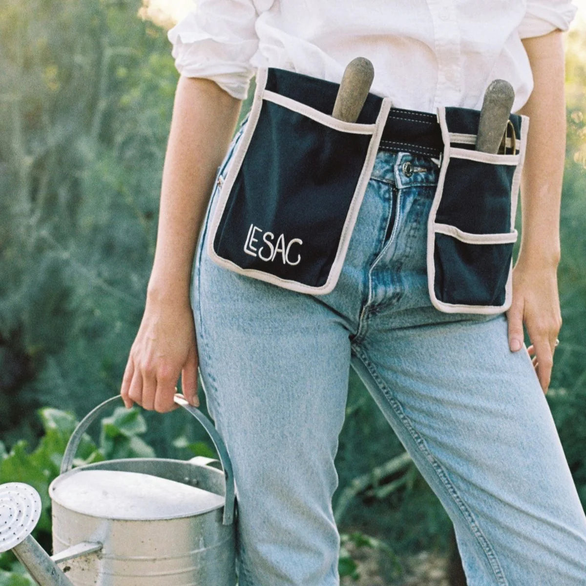 Le Sac Gardening Belt (Navy/Taupe)
