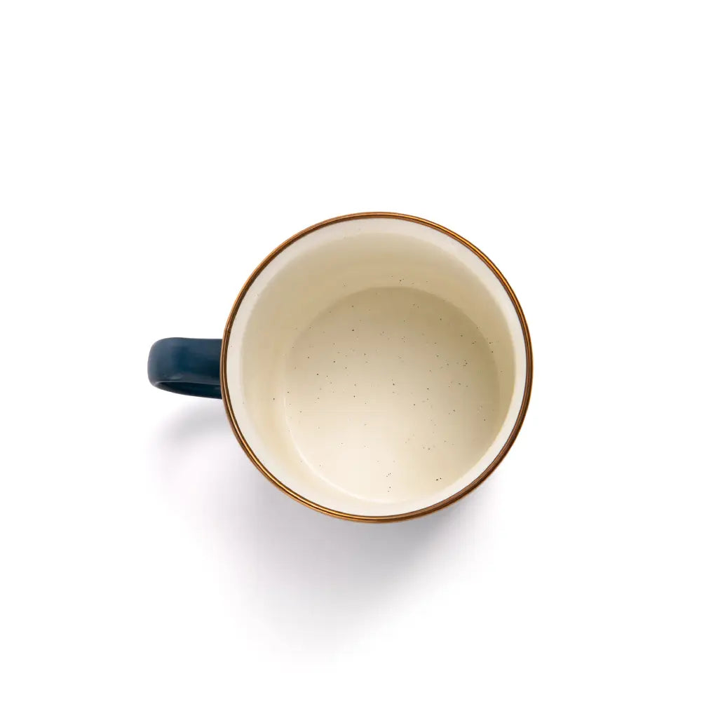 Enamel 2-Tone Mug Set: Deep Indigo