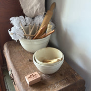 Antique Cream Ceramic Bowls