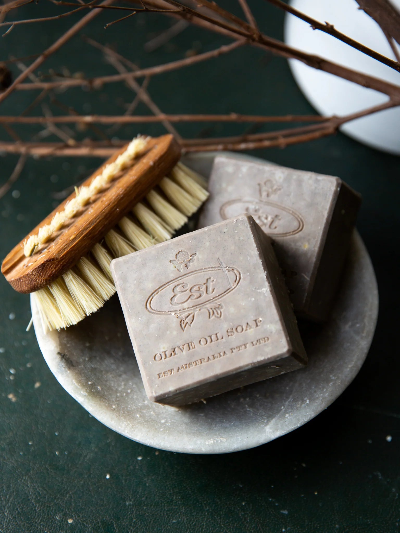 Extra Virgin Olive Oil Soap: Black Clay + Cypress & Lemon