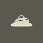 Blue and White Butter Dish