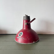 Antique Red Enamel Light Shade