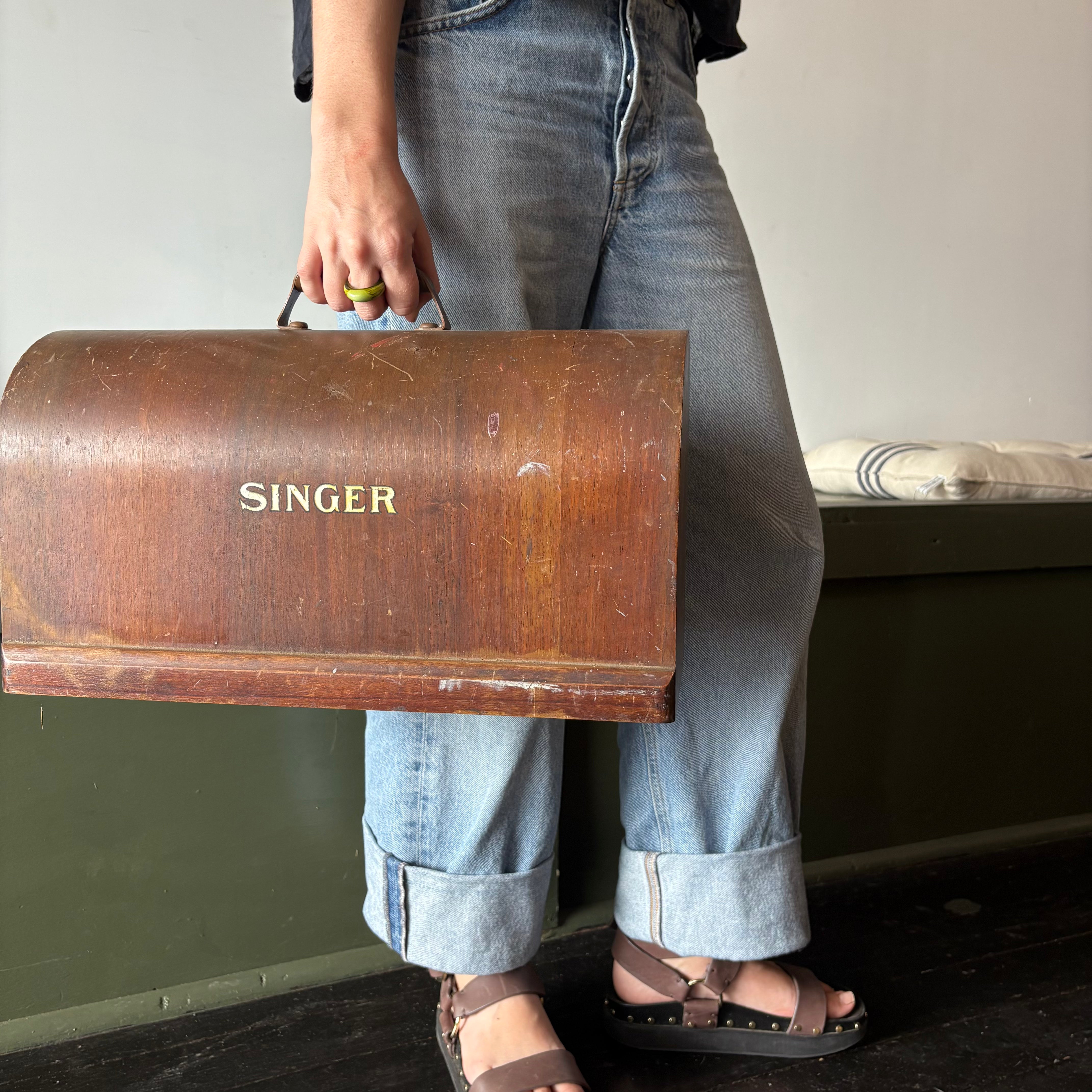 Antique Singer Sewing Machine Cover