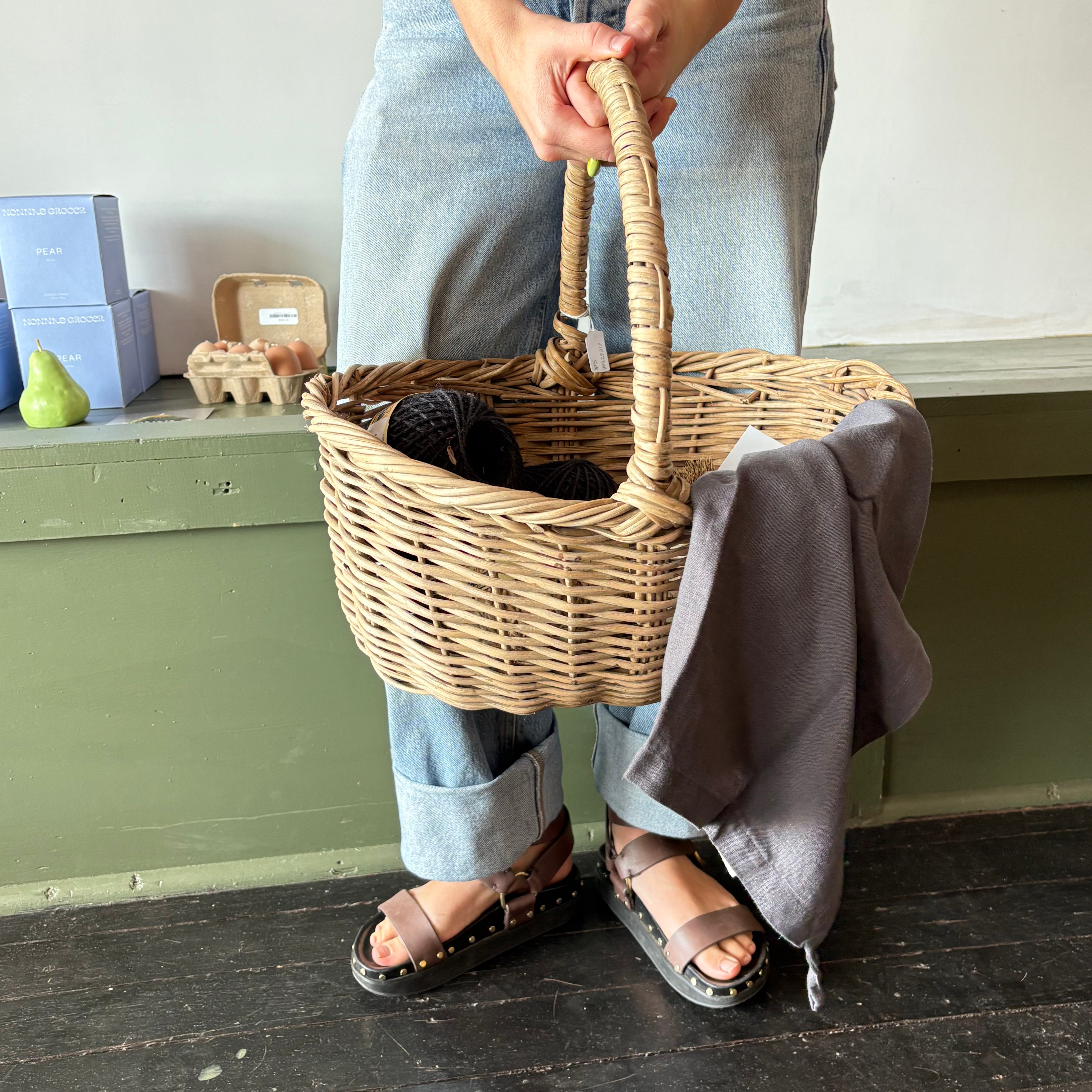 Antique Small Basket