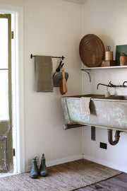 Organic Cotton Waffle Tea/Hand Towel (Khaki)