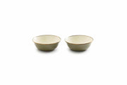 Enamel 2-Tone Bowl Set - Olive Drab