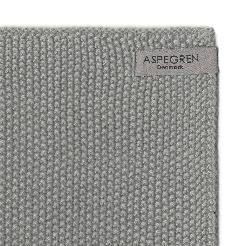 Organic Cotton Dishcloths: Set of 2 Knitted Dark Gray