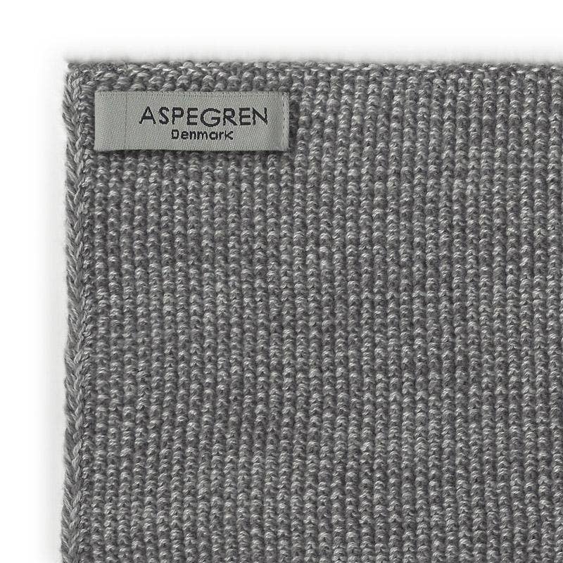 Organic Cotton Dishcloths: Set of 2 Knitted Gray