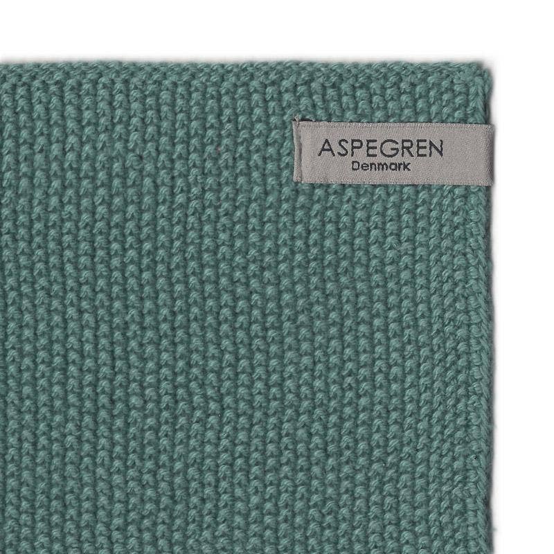 Organic Cotton Dishcloths: Set of 2 Knitted Green