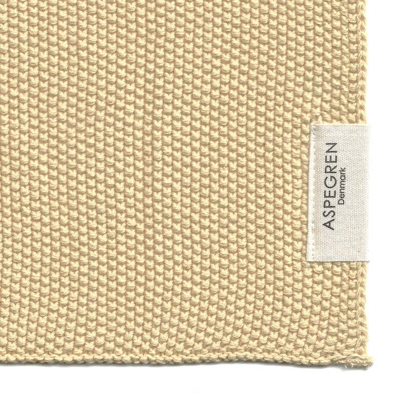 Organic Cotton Dishcloths: Set of 2 Knitted Butter