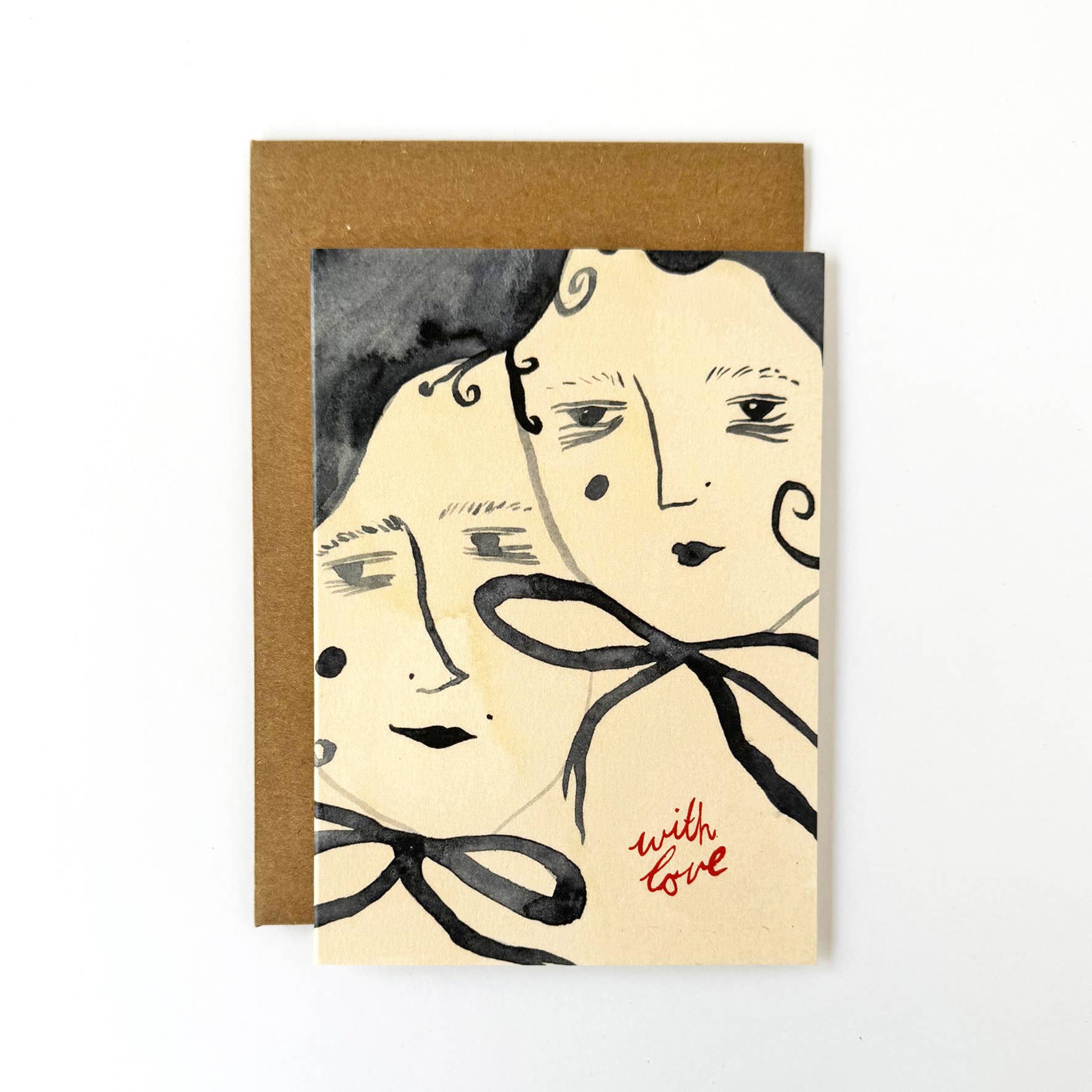 Two Ladies With Love Card