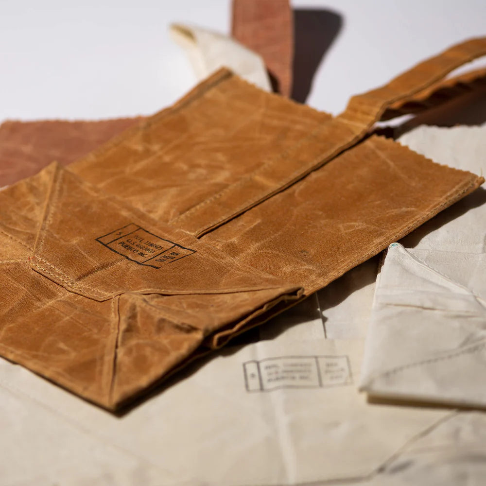 Grocery Bag With Handle / Large - Brown