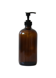 Amber Glass Bottles 500ml: With Pump