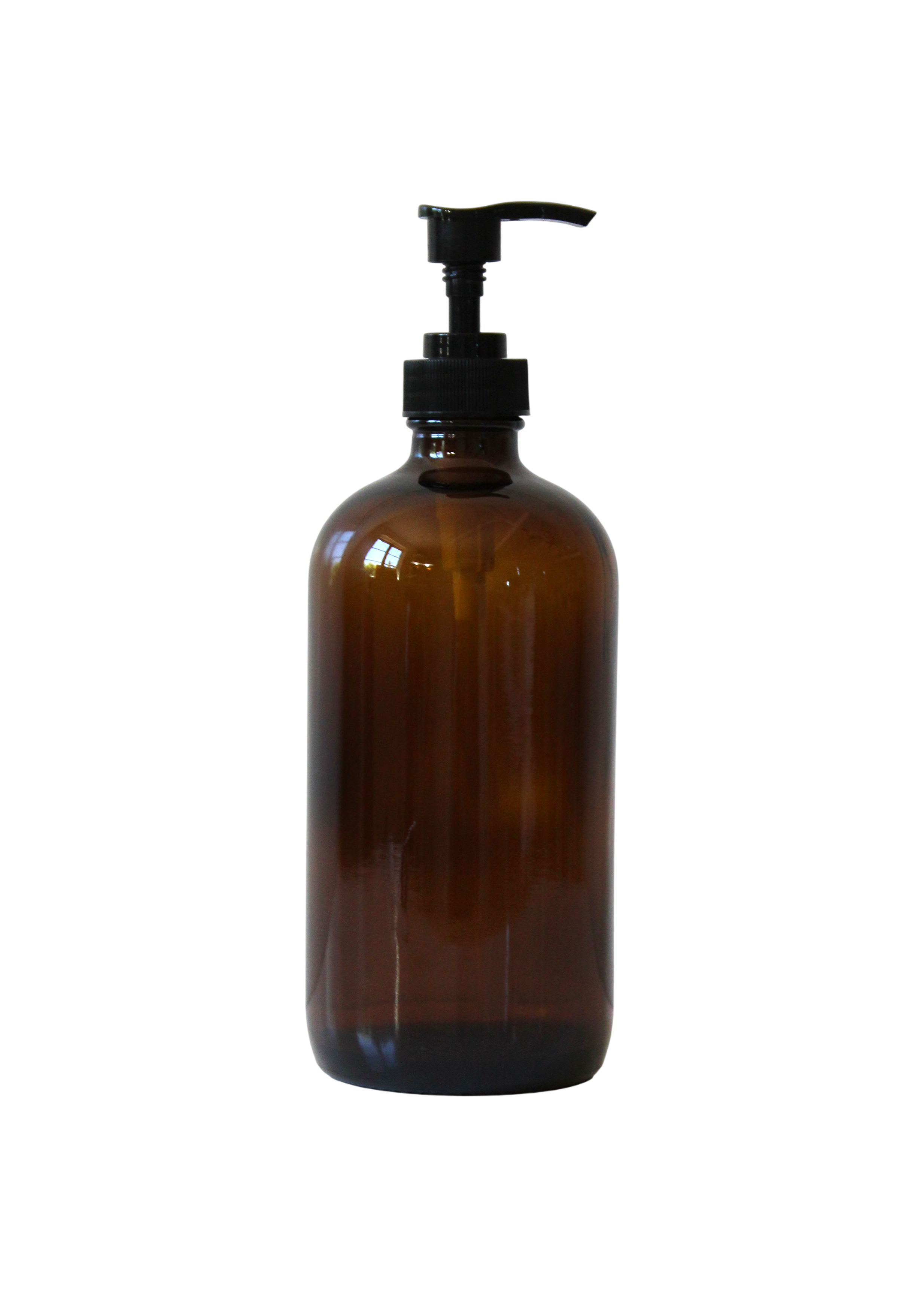 Amber Glass Bottles 500ml: With Pump
