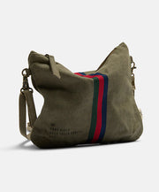 Escapee Clutch Bag with Strap Upcycled (Khaki)